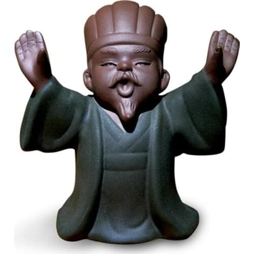 Creative Purple Sand Tea Favorite Ornaments Zhuge Liang Kong Ming Pen Holder Tea Set Tea Ceremony Accessories