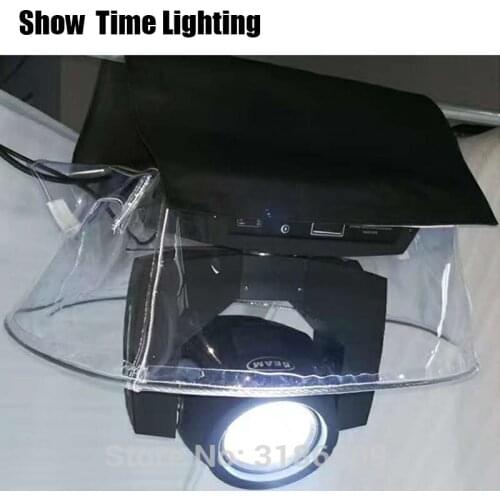 Hot sale 10pcs/lot beam moving head Rain Cover Stage Light use Rain Snow Coat Waterproof Covers With Transparent Crystal Plastic