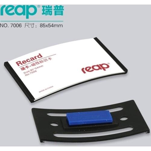 Lot Reap7006 10pcs/1 Abs 90*54mm Magnetic Name Tag Badge Holder Magnet Badges Id Holders Work Employee Card