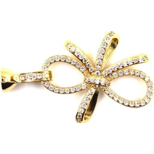 Copper Clasps 18K Gold plated DIY Pearls Jewelry Fittings Fastener Connector Clasps For DIY Gems Pearls Necklace Bracelet Clasp