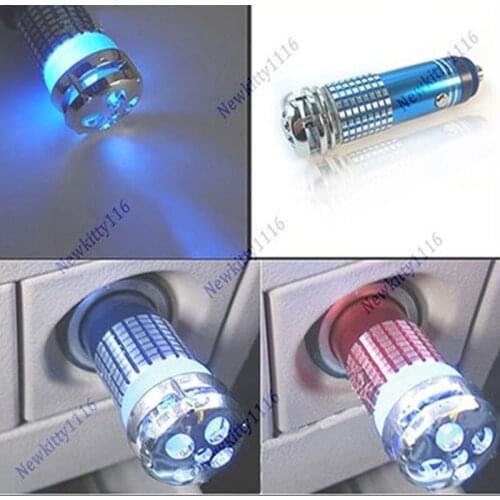 Mini Auto Car Fresh Air 12V Ionic Purifier Oxygen Ozone Ionizer Cleaner Filter