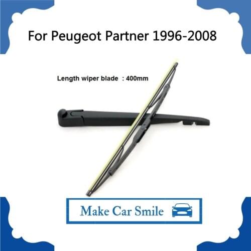 Rear Windshield Wiper Arm + Blade New set For Peugeot Partner 1996-2008, Blade 400mm