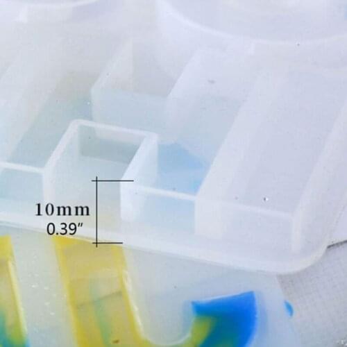 Crystal Epoxy Resin Mold Alphabet Letter Number Pendants Casting Silicone Mould MXME
