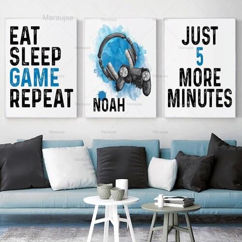 Nordic Poster HD Print Canvas Painting New Design Fashion Boys Gaming Modular Quotes Wall Art Kids Picture Game Room Home Decor