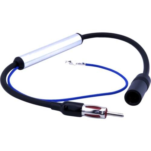 Universal 12V Car Inline Antenna Aerial Radio Signal Reception Amplifier Amp Booster AM FM