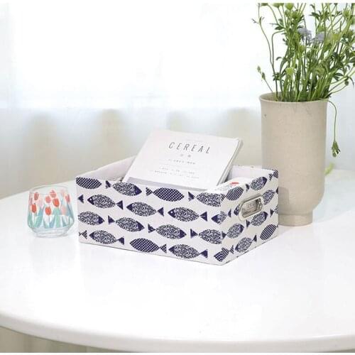 Zakka fabric storage basket storage box storage box storage box storage box sundries snack storage
