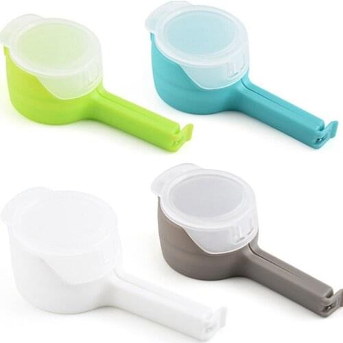 Easy Seal Pour Food Storage Bag Clip Snack Sealing Clip Keeping Fresh Sealer Clamp PP Helper Food Saver Travel Kitchen Tools