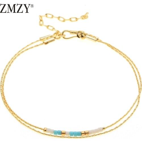 ZMZY Boho Gold Chain Bracelet Women Delicate Dainty Adjustable Thin Wedding Bracelet Jewelry Gift Friendship Bracelets