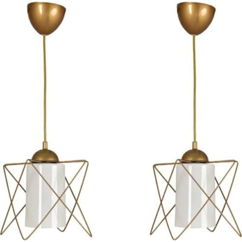 2 pcs antique bulb Chevron Single Tumbled Pendant Lamp Chandelier lighting nostasjik home products room lighting
