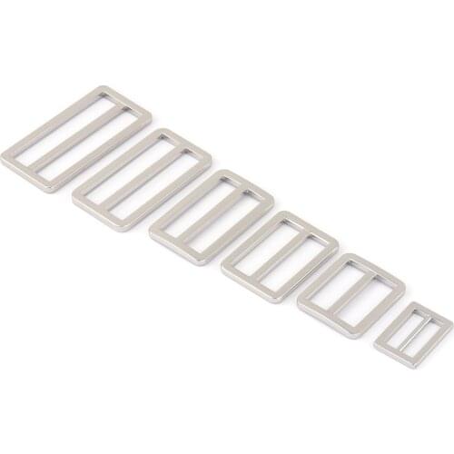 20-50mm Silver Adjuster Slide Lanyard Buckles,Metal Purse Backpack Belt Strap Buckle Handbag Webbing Hardware,Bag Clasp Supplies