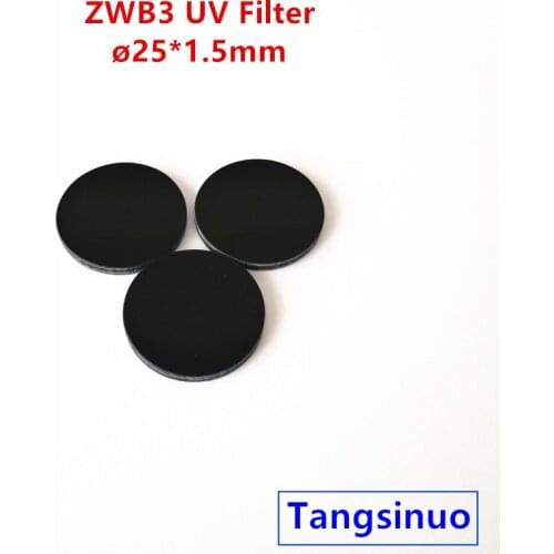 5pcs 25*1.5mm ZWB3 253.7 254nm 302nm 312nm UV Filter