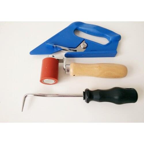 Free Shipping, 3PCS 45mm Silicone Pressure Roller With Membrane Slitter & Seam Tester Probe For Single Ply Roof Installating