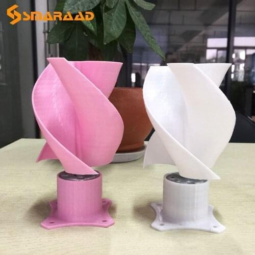 Factory Price DC Micro Motor Small LED Lights Vertical Axis Wind Turbine Generator 2 Blades DIY Wind Generator Windmill Model