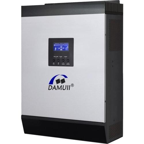 DAMUII 60A MPPT Solar Inverter 230Vac Off-Grid System Pure Sine Wave 24Vdc Battery System PV Panels For Home Use MPPT Controller