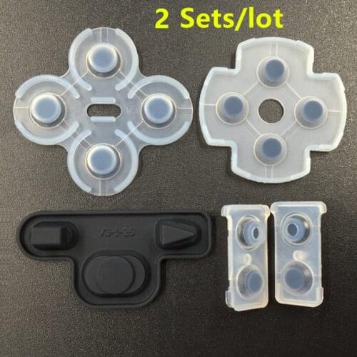 For Sony Play Station 3 PS3 Controller Gamepad Soft Silicone conductive Rubber Button Pad keypads Set 10SET/ LOT