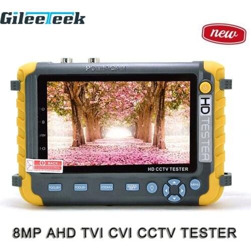 5inch Cctv Tester 8mp TVI CVI 8mp AHD 4-in-1 Camera Tester Video,AHD Monitor Potable Tester IV8W IV8C Hdmi VGA PTZ Controller