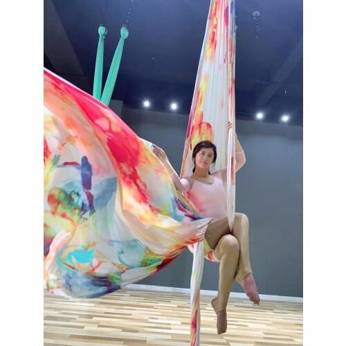 PRIOR FITNESS Yoga Hammock 4*2.5M Swing Flying Yoga Bed Bodybuilding Gym Fitness Equipment Inversion Trapeze