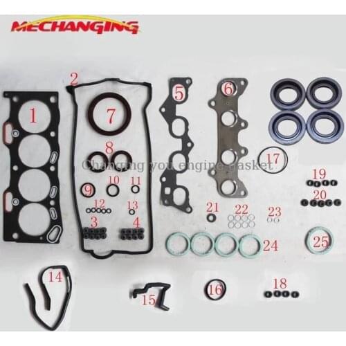 Customized LOGO For TOYOTA COROLLA TERCEL PASEO Coupe 1.5L 5EFE 5E-FE Engine Parts Full Set Auto Parts Engine Gasket 04111-11132