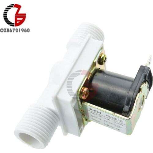 1/2" N/C 220V Magnetic N/C Electric Solenoid Valve Water Air Inlet Flow Switch