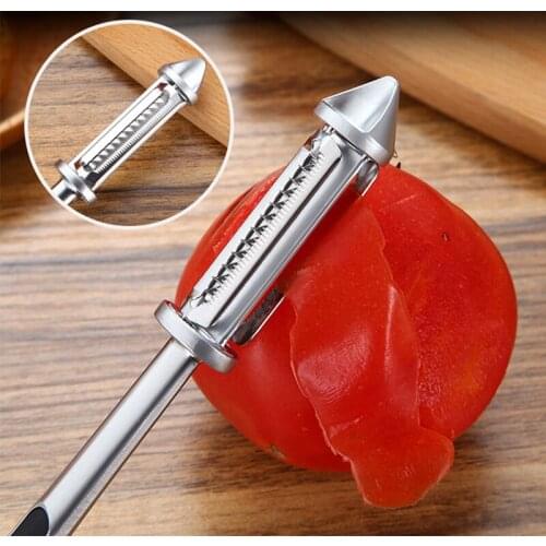Multi-function Peeler Convenience Durable Safety Long Handle Kitchen Tools For Vegetable Fruit Fruit Knife/Peeler Hot
