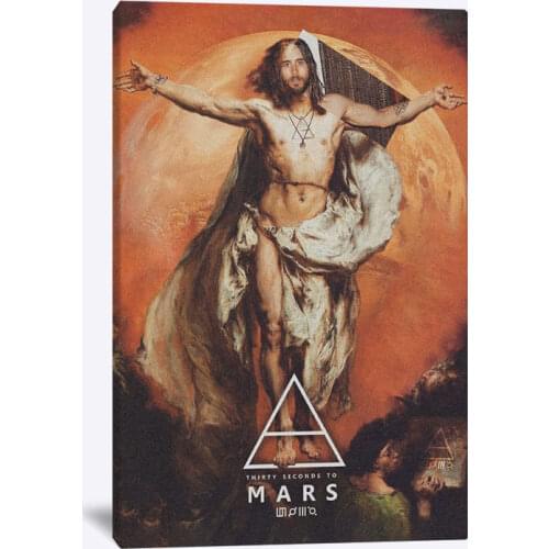 Jared Leto 30 Seconds To Painting Wall Art Canvas For Teens Living Room Home Bedroom Study Dorm room Art Decoration Prints