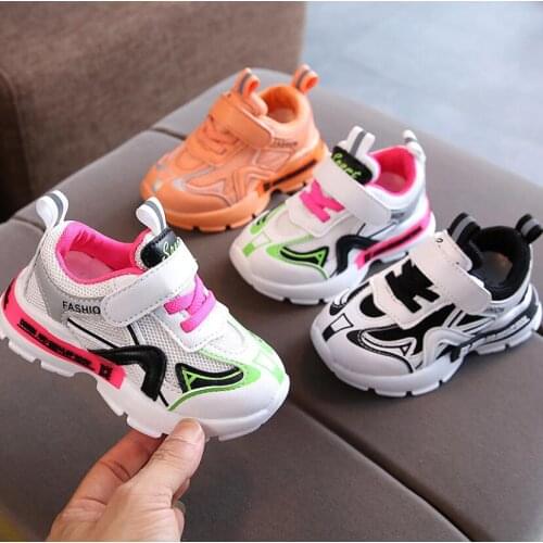 New Fashion Autumn Children Shoes Flat Boys Girls Running Shoes Breathable Soft Kids Sports Sneakers Unisex EU 21-30