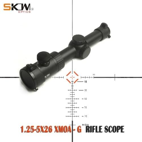SKWoptics 1.25-5x26 XMOA-G Tactical riflescopes AK AR M4 Kalashnikov sight compact Hunting rifle scope MOA reticle
