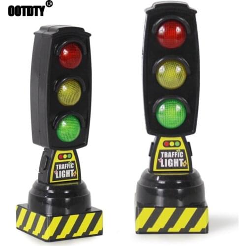 Singing Traffic Light Toy Traffic Signal Model Road Sign Suitable For Brio Train Children Track Series Toy Accessories