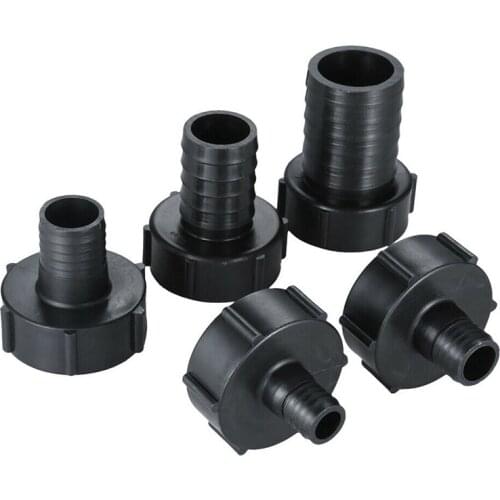 1/2" 3/4" 1" 1.5" 2" Thread IBC Tank Adapter Plastic Tap Connector Water Tank Fitting For Home Garden Water Connectors
