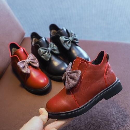 Girls Boots Childrens Warm Boots Princess' Boots Leather Cotton Shoes Baby Girl Shoes Little Girl Shoes Boots for Kids