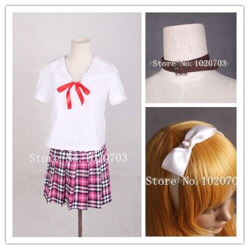 The "Hentai" Prince and the Stony CaT Hentai Oji to Warawanai Neko Azusa Azuki School uniforms Cosplay Costume