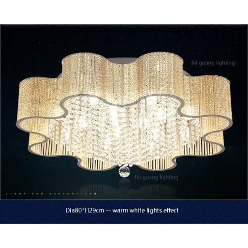 Modern crystal lamp living room ceiling lamp LED Europeanbedroom dining room lamp ceiling lamp lampara techo colgante dormitorio