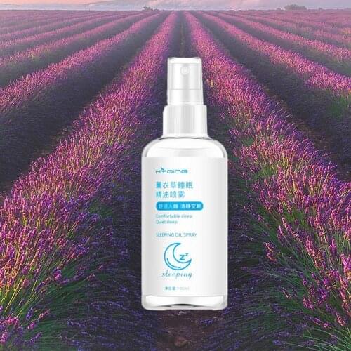 100ml Lavender Pillow Sleep Spray Insomnia Essential Deep Oil Stress Sleep Soothe Relieve Fatigue Spray I3E4