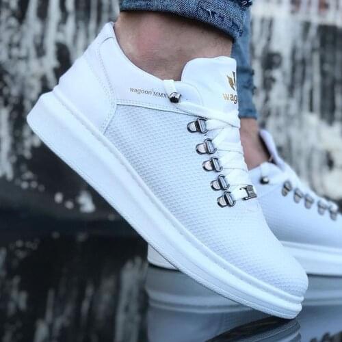 Wagoon WG047 Beyaz Erkek Casual Ayakkabı Şık Tasarımı Ve Tüm Kıyafetlere Uygun Rengi İle Bu Yazın Yıldızı Siz Olun