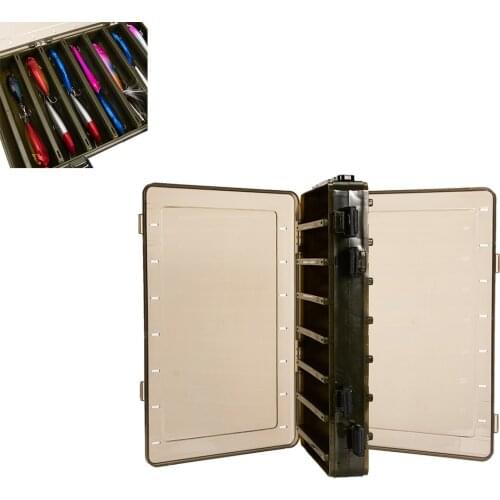 1pcs Fishing Lure Box Case Double Side Fish Hook Bait Lure Box Tackle Storage Container Fishing Lure Accessories