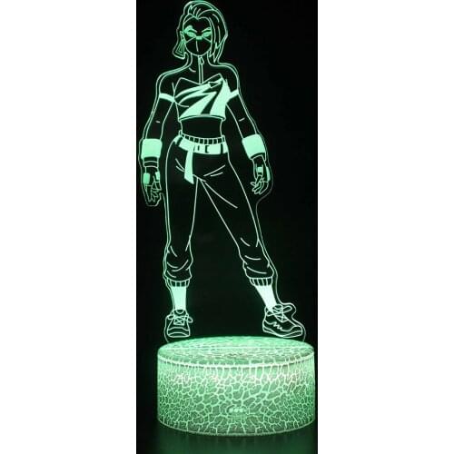 3D Night Light Alpaca Reaper Parachute Colorful Table Lamp Creative Gift Lamp