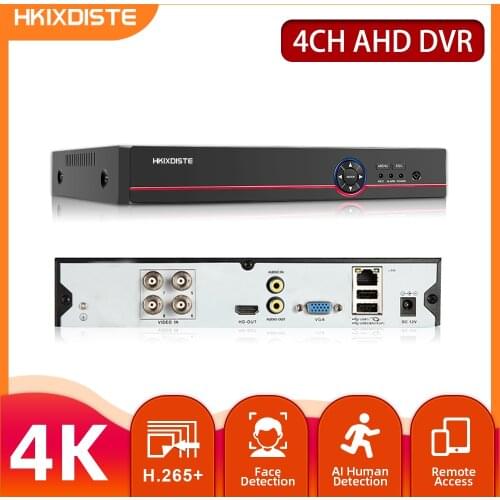 4K 4Channel AHD Video Recorder Motion Detection CCTV DVR Security Camera System 8MP XMEYE Hybrid Video Surveillance DVR Recorder