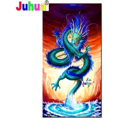 3d diy diamond painting Fantasy dragon,5d Diamond mosaic full square Round diamond embroidery Sale Best gift,Big Size