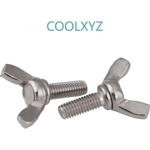 [M6 M8 M10] stainless steel butterfly screw butterfly sheep horn Yuanbao hand screw butterfly disc bolt 5PCS