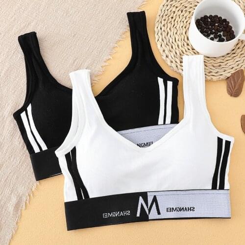 Small Camisole Womens Fashion Ins Super Fire Leaking Navel Bottom Letter Strapless Bra