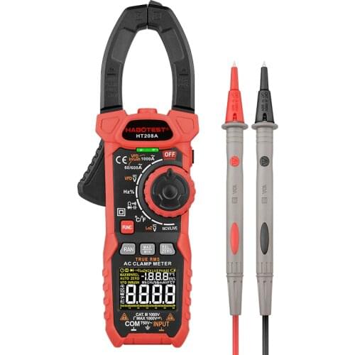 Digital Clamp Meter Professional Pinza Ammeters T RMS Capacitance AC DC Current Hz Ohm C/F Amperometric Pliers Electrician Tools