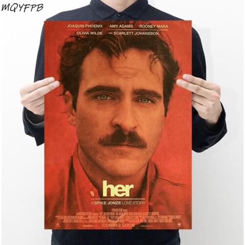 Movie 《 her》Kraft Paper Poster Home Decoration Painting 50.5x35cm