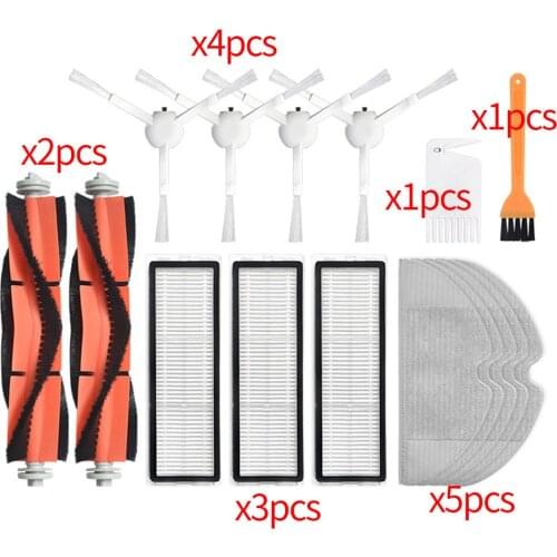 Hepa Filter Mop Cloth Side Main Brush Parts For Xiaomi Mijia 1C 1T 2C Dreame F9 Vacuum Cleaner Dust Box Water Tank Accessories