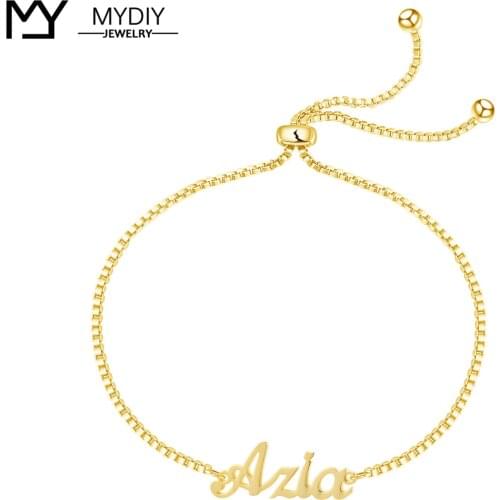 Name Bracelet•Dainty Initials Bracelet•Personalized Monogram Jewelry•Custom Children Name Bracelet for Mom•Bridesmaid Gift