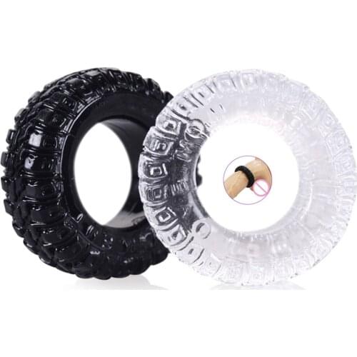 Delay Ejaculation Cock Penis Rings Adult Products Tire Semen Lock Ring For Men Sex Toys Lasting Couple Masturbator Male 2PCS Set