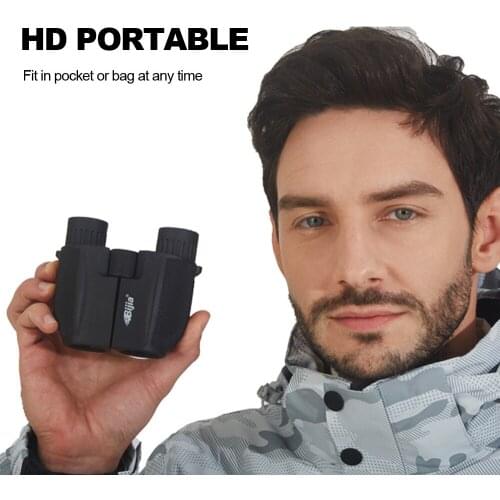 12x25 High Power Compact Binoculars for Adults Kids with Low Light Vision Lightweight Binocular for Man for Bird Watching Hikin