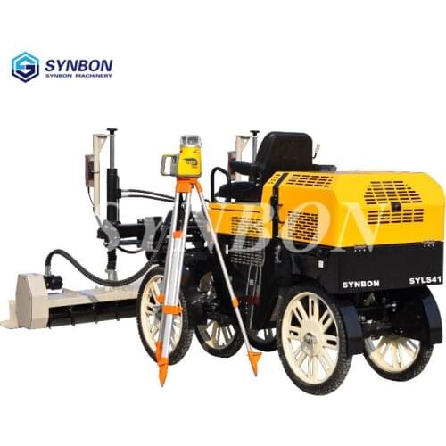 SYLS41 Ride On Double drum Screed Electro-hydraulic Control Laser Screed Concrete Road Concrete machinery cement Screed SYLS41