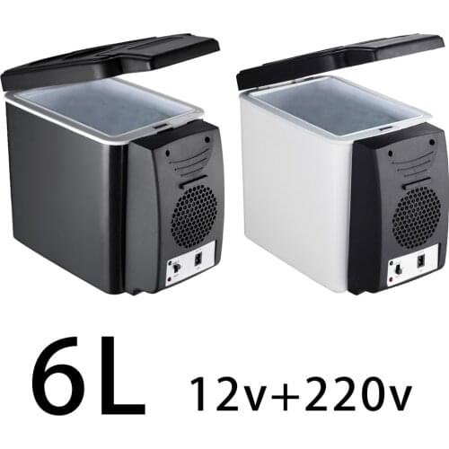 Mini 220v 12V Car Refrigerator Beauty Makeup Fridge Cooler Warmer Freezer Low Noise for Camping Travel