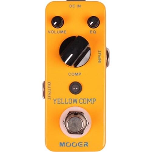 Mooer Yellow Comp Guitar Processor Micro Mini Optical Compressor Effect Pedal for Electric Guitar Accessories Parts True Bypass