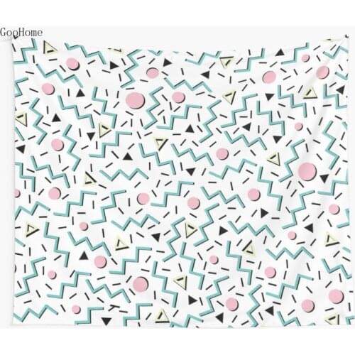 Back to the 80s eighties funky memphis pattern Wall Tapestry Cover Beach Towel Throw Blanket Picnic Yoga Mat Home Decoration